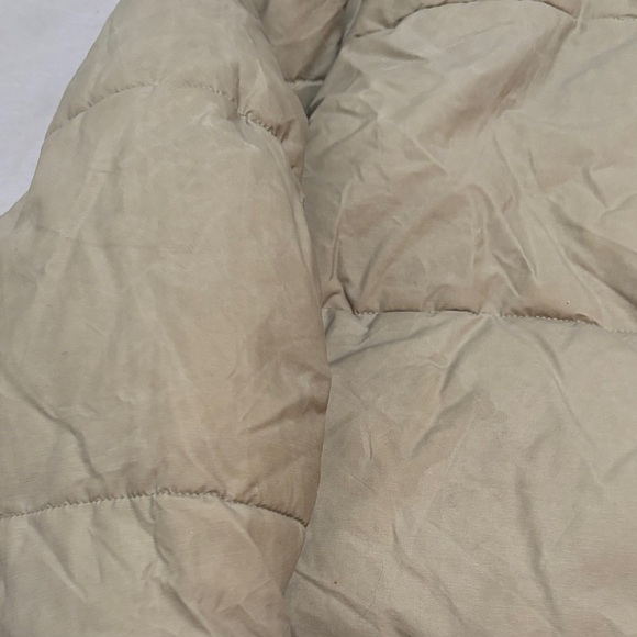 Zara Women's Beige Hooded Puffer Jacket - Picture 7 of 10